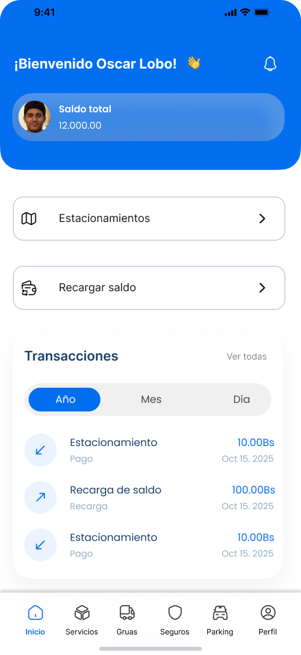 Pantalla principal Todogo